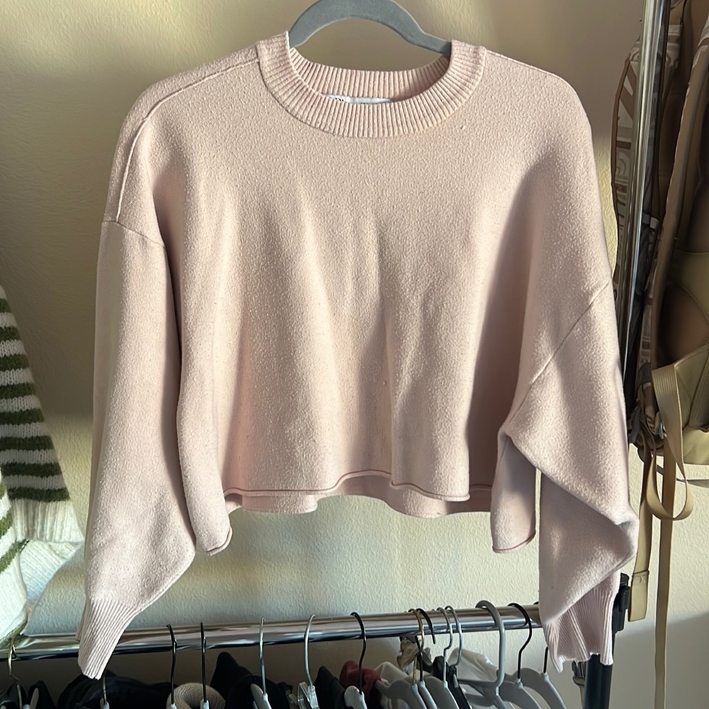 Zara Cropped Crewneck